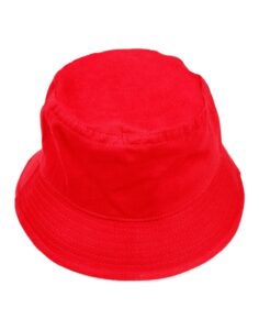 Brushed cotton bucket hat with sandwich trim