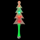 The Christmas Tree LED Wand glows with red and green lights on a black background.