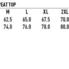 Size chart for a mens fleece half-zip sweat top with easy fit. Sizes S to 5XL displayed; half chest measurements range from 60.0 cm (S) to 77.5 cm (5XL), body length from 72.0 cm (S) to 84.0 cm (5XL). Wind & Cold Proof logo at bottom left.