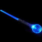 A Flashing Disco Sword with a spherical tip, flashes blue against a dark background.