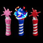 Three Flashing LED Spinners in colorful wands against a black background.