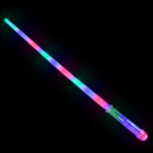 Flashing Rainbow Sword shines vibrantly in the dark.