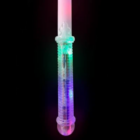 Flashing Rainbow Sword on a black background.