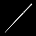 Flashing Saber Sword with a grip on a black background.