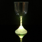 Flashing Wine Glass with a glowing base in the dark.