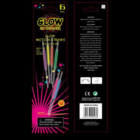Glow Straws x6, includes details and warnings for glow-in-the-dark fun.