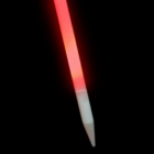 A Night Marker Stake with LED shines against a black background.