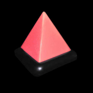 Flashing LED Pyramid Lamp
