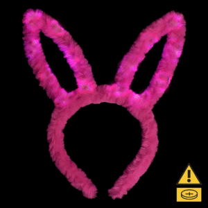 Light Up Fluffy Bunny Headband