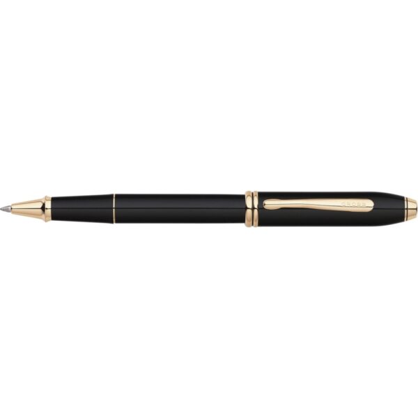 Cross Townsend Black Gold Plated Rollerball Pens
