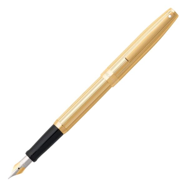 Sheaffer Sagaris Fluted Gold Medium Nib Fountain Pens