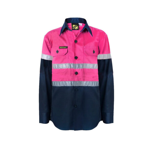 Ayah Ladies Hi Vis Shirts With Gusset Sleeves And Fr Reflective Tape