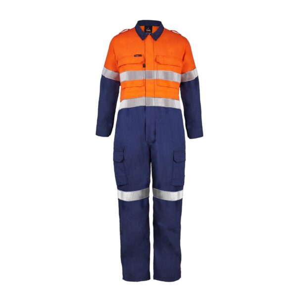 Kyzer Hi Vis Coveralls With Gusset Sleeves And Fr Reflective Tape