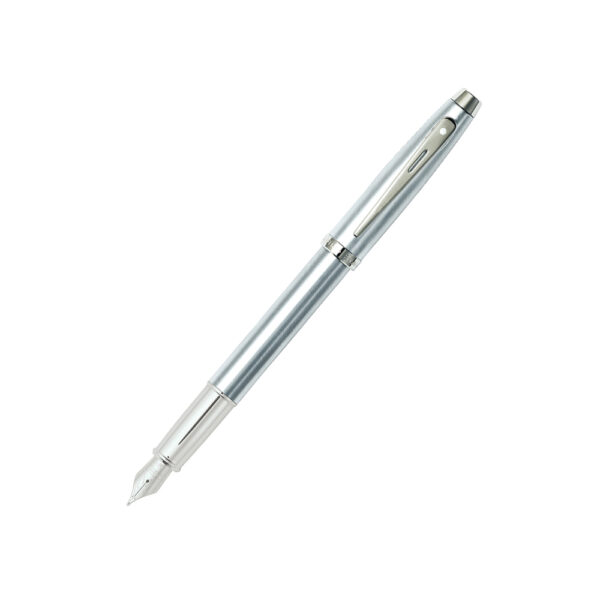 Sheaffer 100 Chrome Nickel Medium Nib Fountain Pens