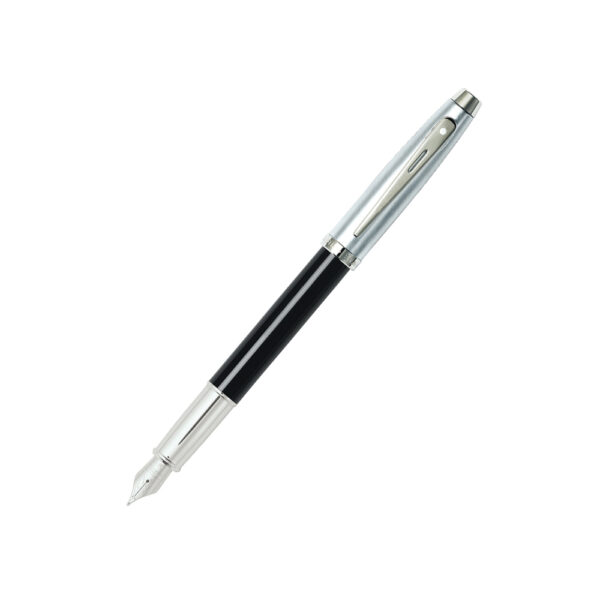 Sheaffer 100 Glossy Black Medium Nib Fountain Pens