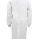 White lab coat with long sleeves, seen from the back.