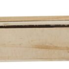 Rectangular wooden box with a hinged lid.