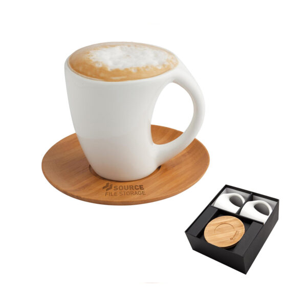 Ibiza Bamboo Mug & Saucer Sets