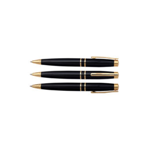 Scripto Tribute Black Gold Ball Pens