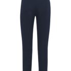 Black jogger sweatpants with a slim fit and elastic ankle cuffs, shown on a plain background.