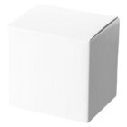 A plain white cardboard box with a closed lid, set against a white background. The box is cube-shaped and appears simple and undecorated.