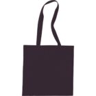A plain black tote bag with two long handles, suitable for carrying by hand or over the shoulder. The bag is rectangular with a flat design and no visible patterns or logos.
