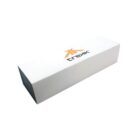 White rectangular box with an orange logo and TREKK written on the side. The box is viewed at an angle, showing its top and part of the side panel. The logo resembles a stylized letter T.