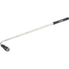 A telescopic magnetic pickup tool with a silver, extendable shaft and a black handle labeled Legend. The end features a small circular magnet.