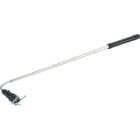 A telescopic magnetic pickup tool with a silver extendable rod and black handle. The end has a small magnetic head, useful for picking up metal objects like screws.