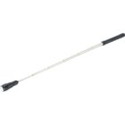 A telescopic magnetic pick-up tool with an extendable metal rod and a black handle.