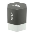 Hexagonal black and white box with TITAN Thermal HP and Arctic Zone logos.