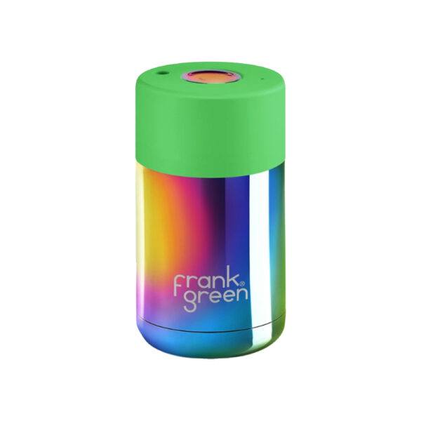 Frank Green 295ml Chrome Rainbow Ceramic Reusable Cups 10oz