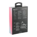 Box of Skullcandy Jib True wireless earbuds, featuring printed product details in English and French. The package shows the earbuds, charging case, features like Bluetooth and noise isolation, and compatibility with Android and Apple devices.