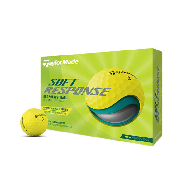 TaylorMade Soft Response Yellow Golf Balls