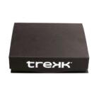A black rectangular box with the word treKk printed in white on the top face. The box has clean edges and appears to be slightly open at the bottom.
