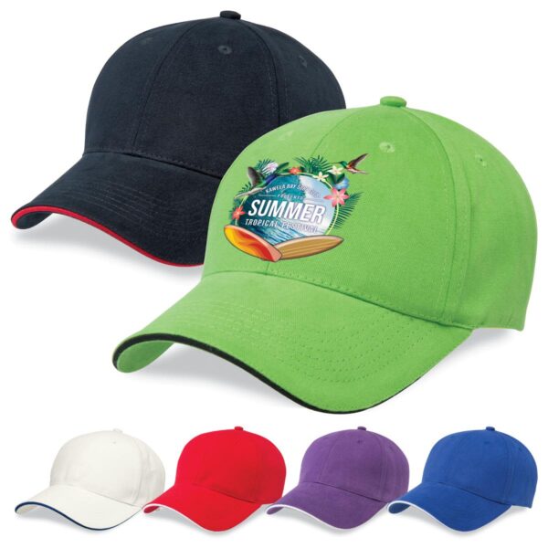 Ultra-Soft Contrasting Peak Cap