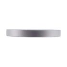 Silver round disc on a white background, viewed from the side.