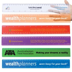 Bexa Transparent 30cm Rulers