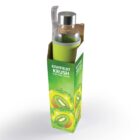 Kiwifruit Krush water bottle in a green, fruit-themed box with a protective sleeve.