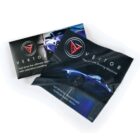 Black cloth with Vektor logo next to a car-themed paper box.