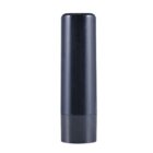 A tall black cylindrical container on a white background.