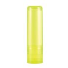Neon yellow highlighter pen cap on a white background.