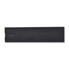 Rectangular black cardboard sleeve with a small tab on the left side.