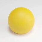 A smooth yellow sphere on a plain white background.