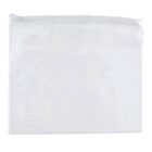 Clear, transparent plastic ziplock bag with a visible zipper at the top.