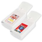 Two packs of tissues, each with colorful labels and open tops, displaying white tissues inside.