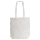 A plain white tote bag with long handles, shown against a white background. The tote has a rectangular shape and appears to be made of fabric.