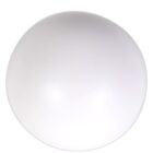 A plain, round, white ceiling light fixture with a smooth surface, shown against a white background.