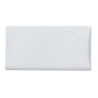 Rectangular white ceramic tile with a glossy finish and clean edges, set against a plain white background.