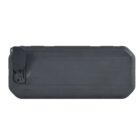 A rectangular, dark gray, rugged protective case with a textured surface. It has reinforced corners and a securely latched cover, likely designed to hold and protect electronic devices or equipment.